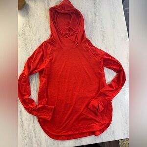 Women's Red Hoodie Top